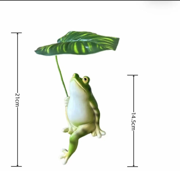 Funny frog figure with umbrella Kalsten