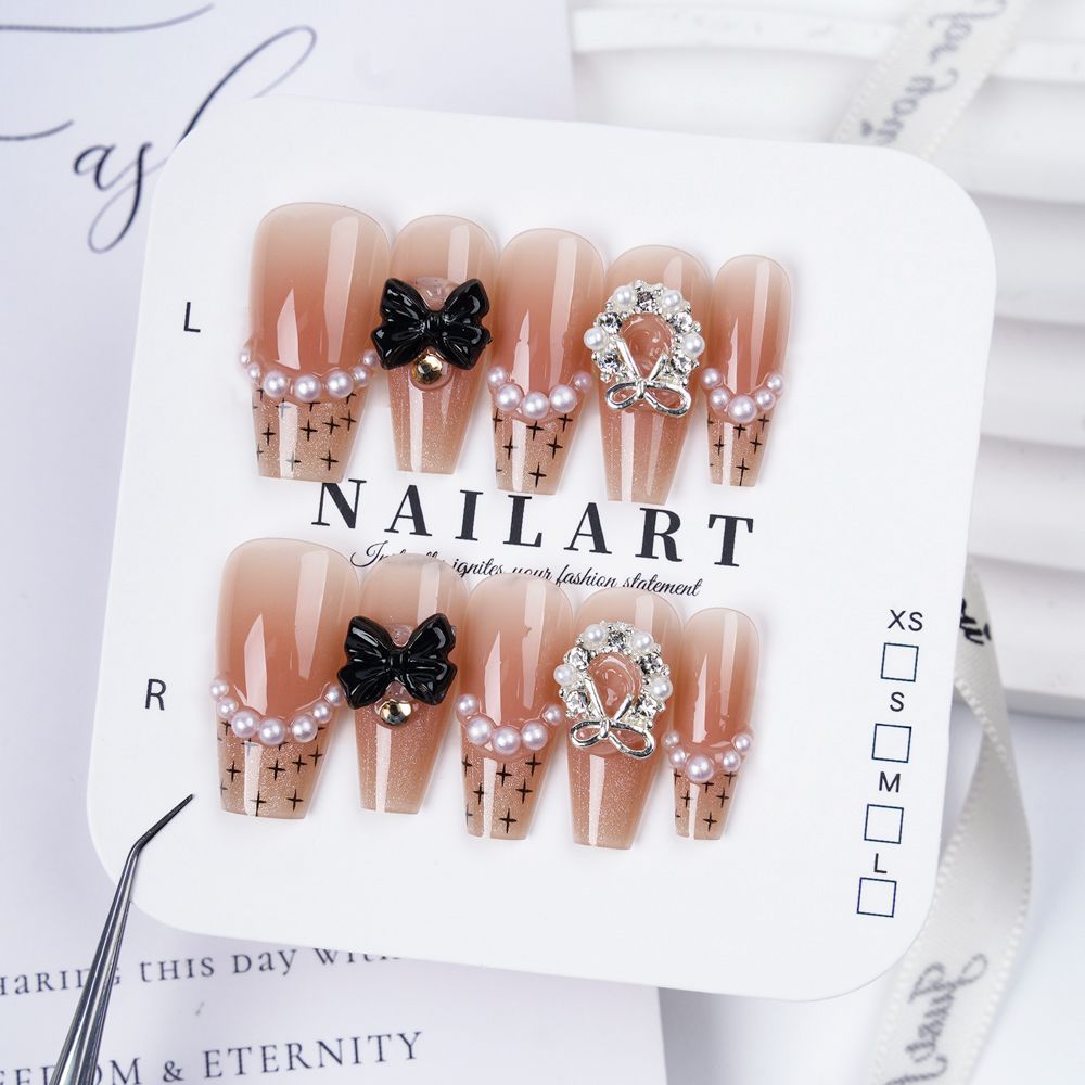 Decorative 3D Butterfly Press-On Nails Kalsten