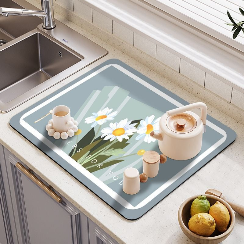 Decorative Eco-Friendly Kitchen Counter Mat