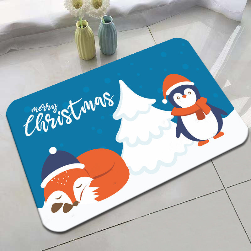 Festive Holiday-Themed Bath Mat Kalsten
