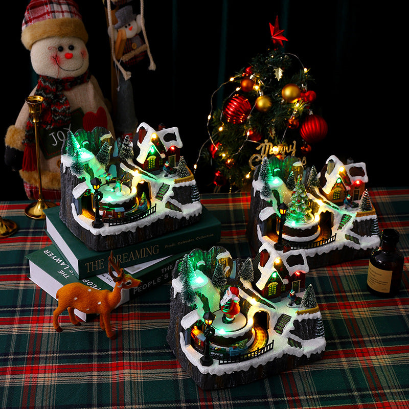 Christmas village with lights Kalsten