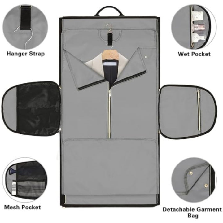 Multifunctional Business Bag with Integrated Suit Compartment Kalsten