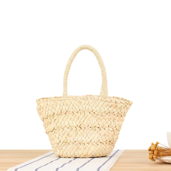 Braided Bast Tote Bag with Unusual Design Kalsten