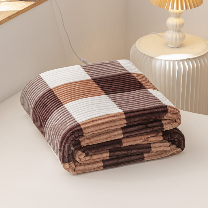 Textured Ribbed Throw Blanket