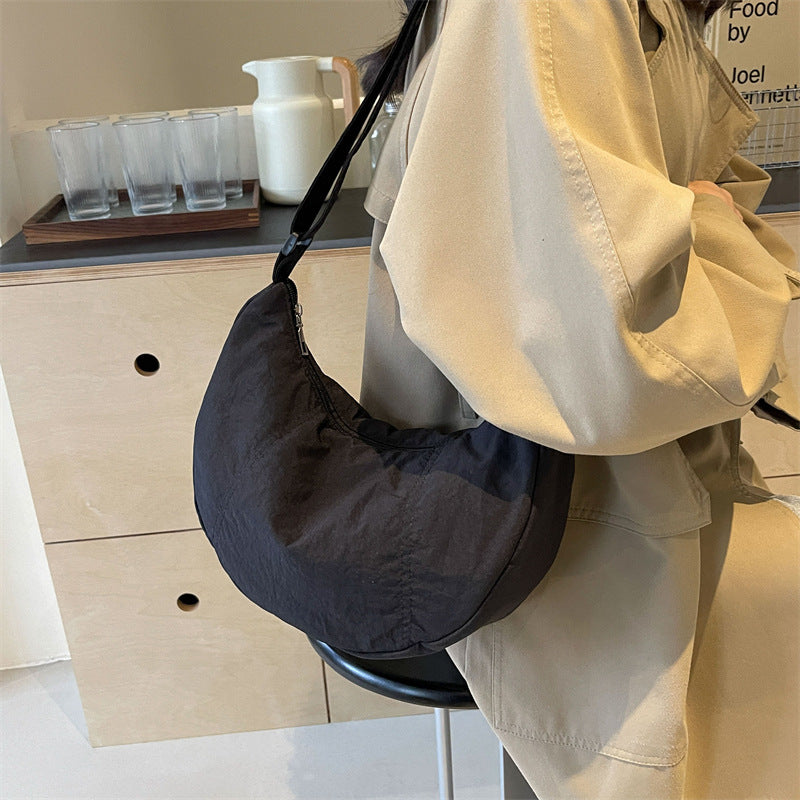 Soft Fabric Hobo Shoulder Bag