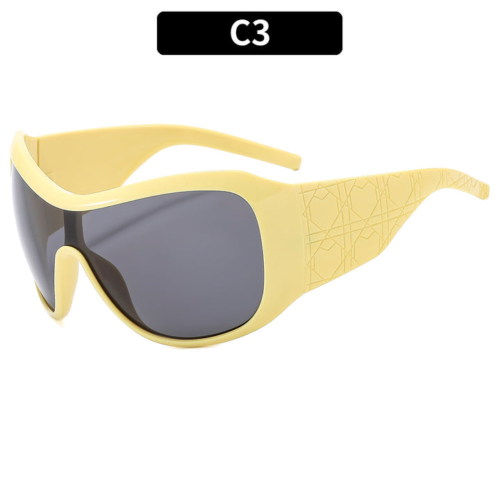 Athletic Sporty Wraparound Sunglasses