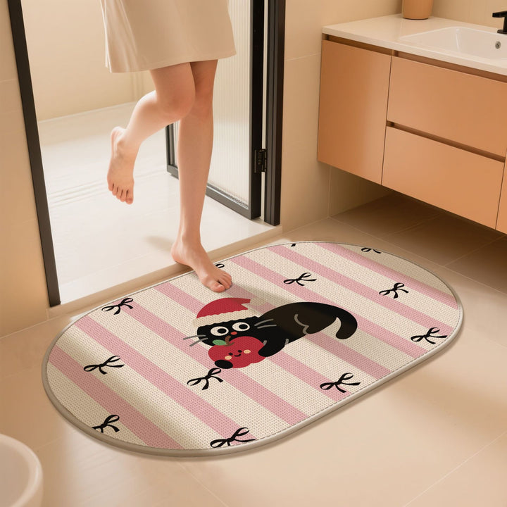 Cartoon Dog-Themed Bath Mat