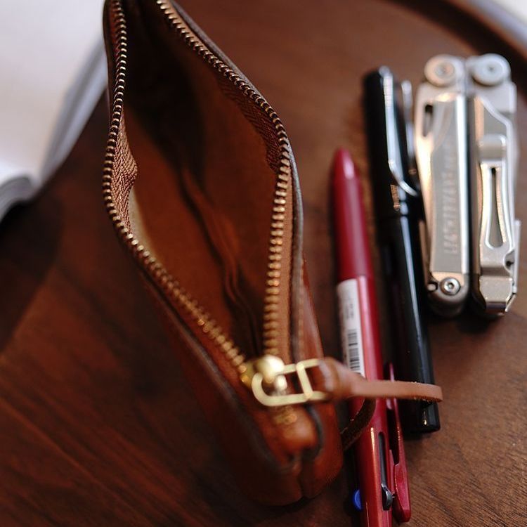 Premium Leather Pencil Pouch Kalsten
