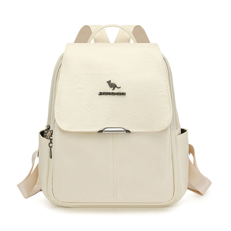 Durable Multi-Functional Leather Backpack Kalsten