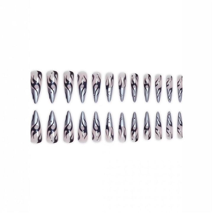 Artistic Flame Design Press-On Nail Extensions Kalsten