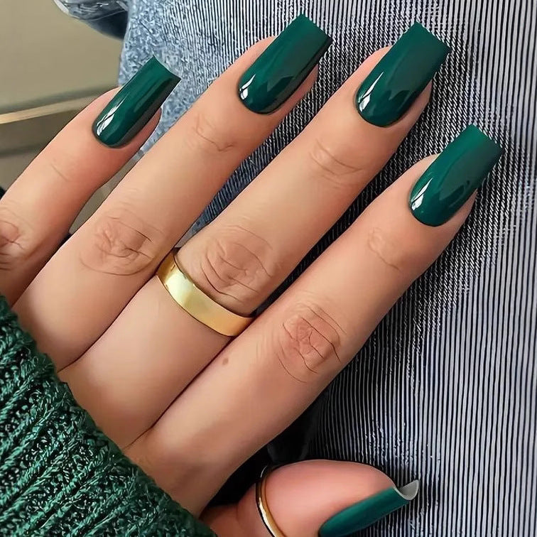 Glossy Square Tip Nail Art Kalsten