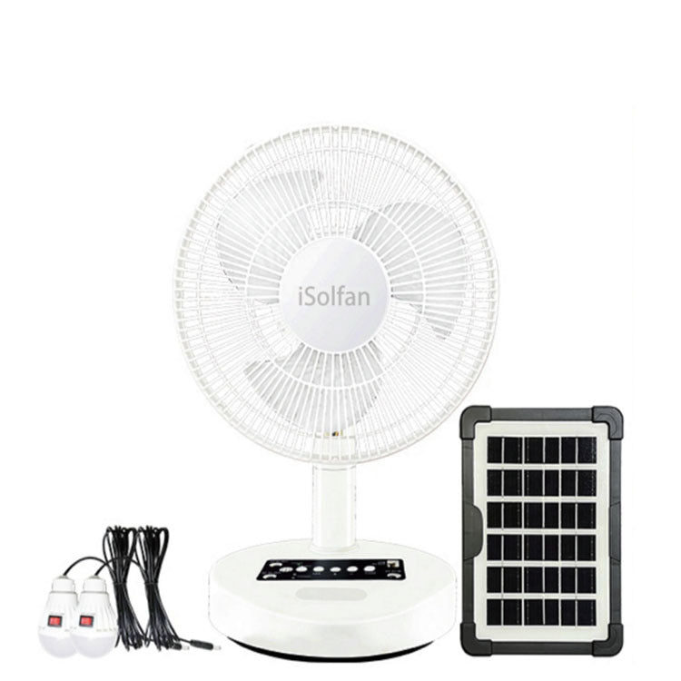Women's portable solar-powered table fan with USB charging function Kalsten