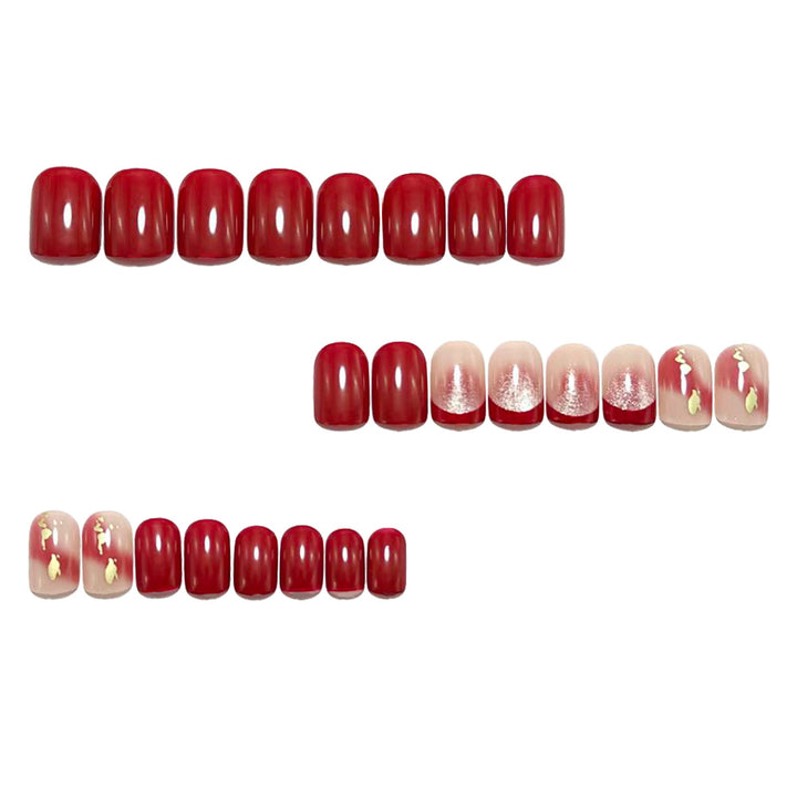 Artificial nails with glamorous glitter accents Kalsten