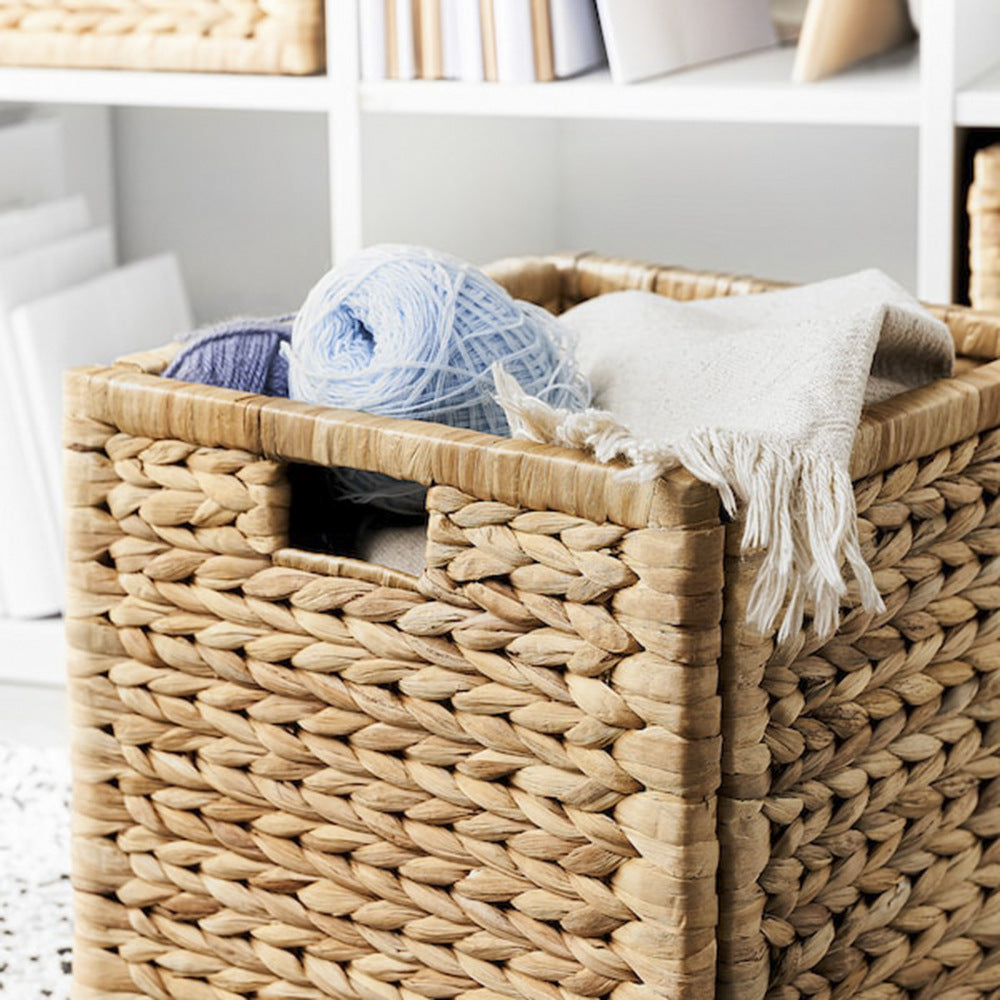 Rustic Decorative Basket Made of Natural Fibers Kalsten