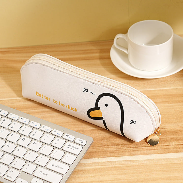 Quirky Cartoon Duck Pencil Case Kalsten