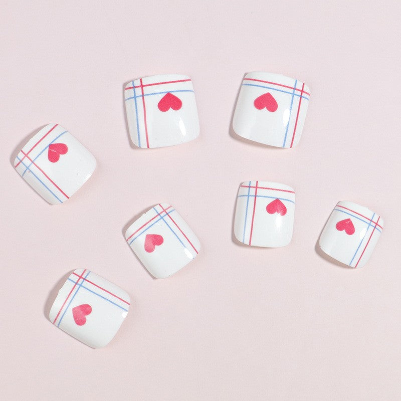 Artistic Floral Press-On Nail Art Set Kalsten
