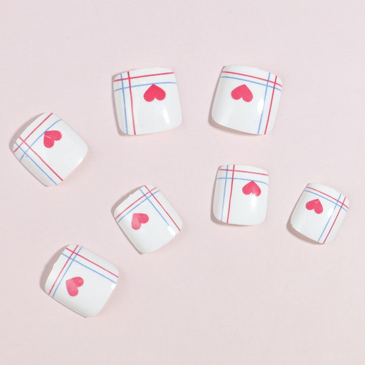 Artistic Floral Press-On Nail Art Set Kalsten