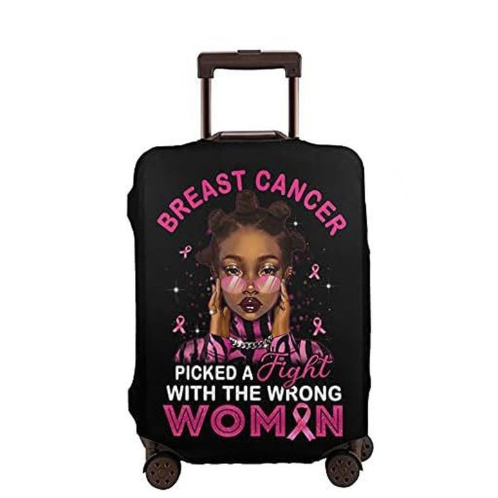 Women's hard-shell suitcase with unique skull and rose design Kalsten