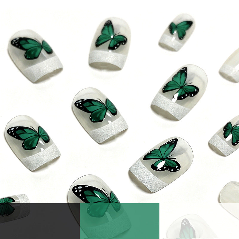 Butterfly-Themed Nail Art Enhancements Kalsten
