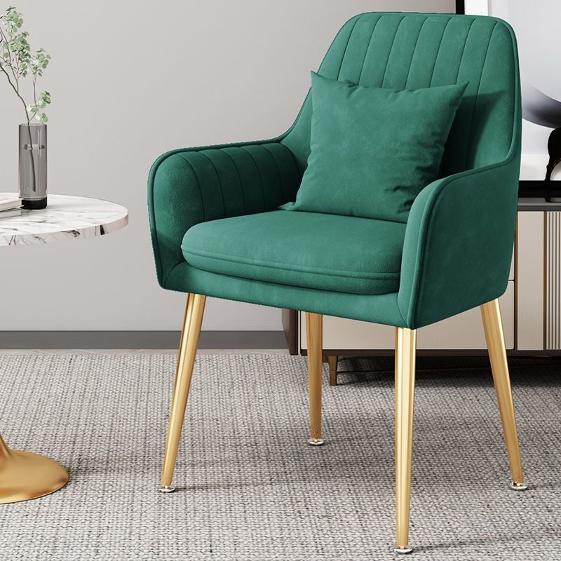 Modern Accent Chair with Gold Legs Kalsten