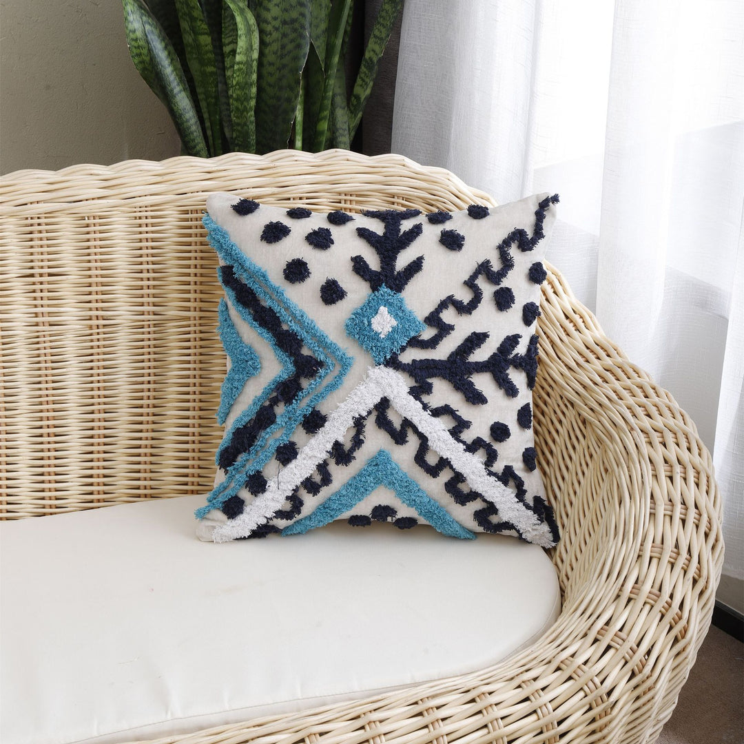 Geometric Pattern Accent Pillow