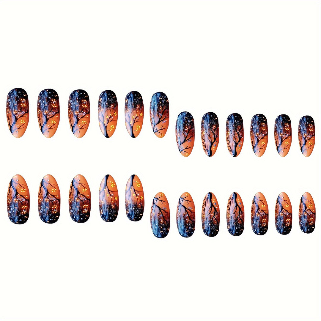 Artistic Night Sky Themed Nail Art Kalsten