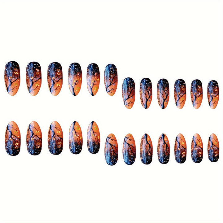 Artistic Night Sky Themed Nail Art Kalsten