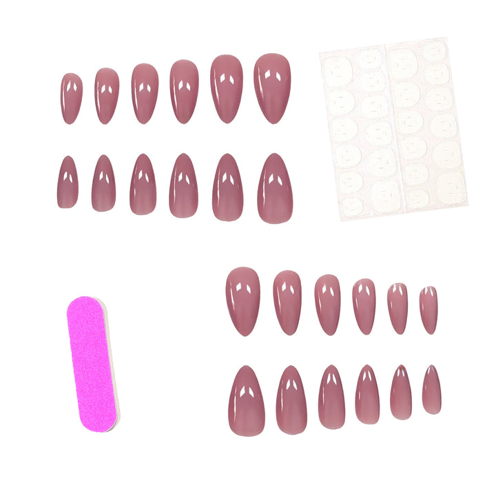 Almond-Shaped Gel Nail Enhancements Kalsten
