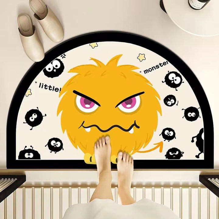 Playful Monster-Themed Bath Mat Kalsten