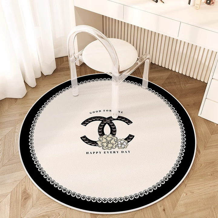 Artistic Round Area Rug for Indoor Home Decor