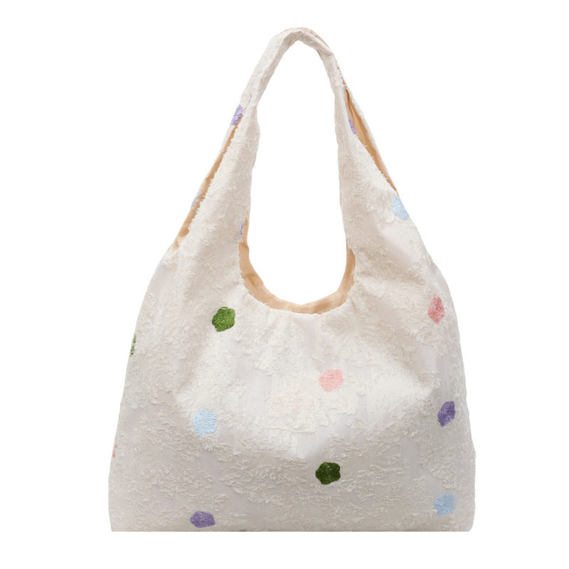 Embroidered Canvas Tote Bag Kalsten