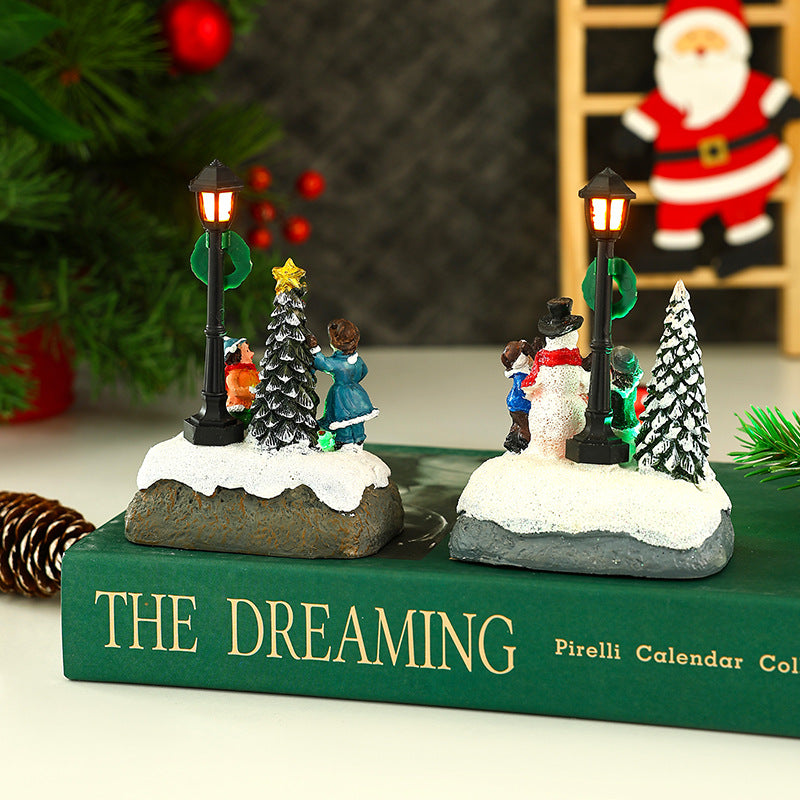 Nostalgic Christmas village scene Kalsten