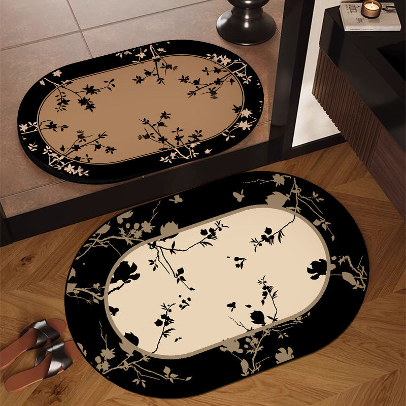 Floral Print Indoor Area Mat