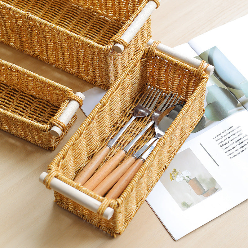 Rectangular Woven Storage Caddy Kalsten