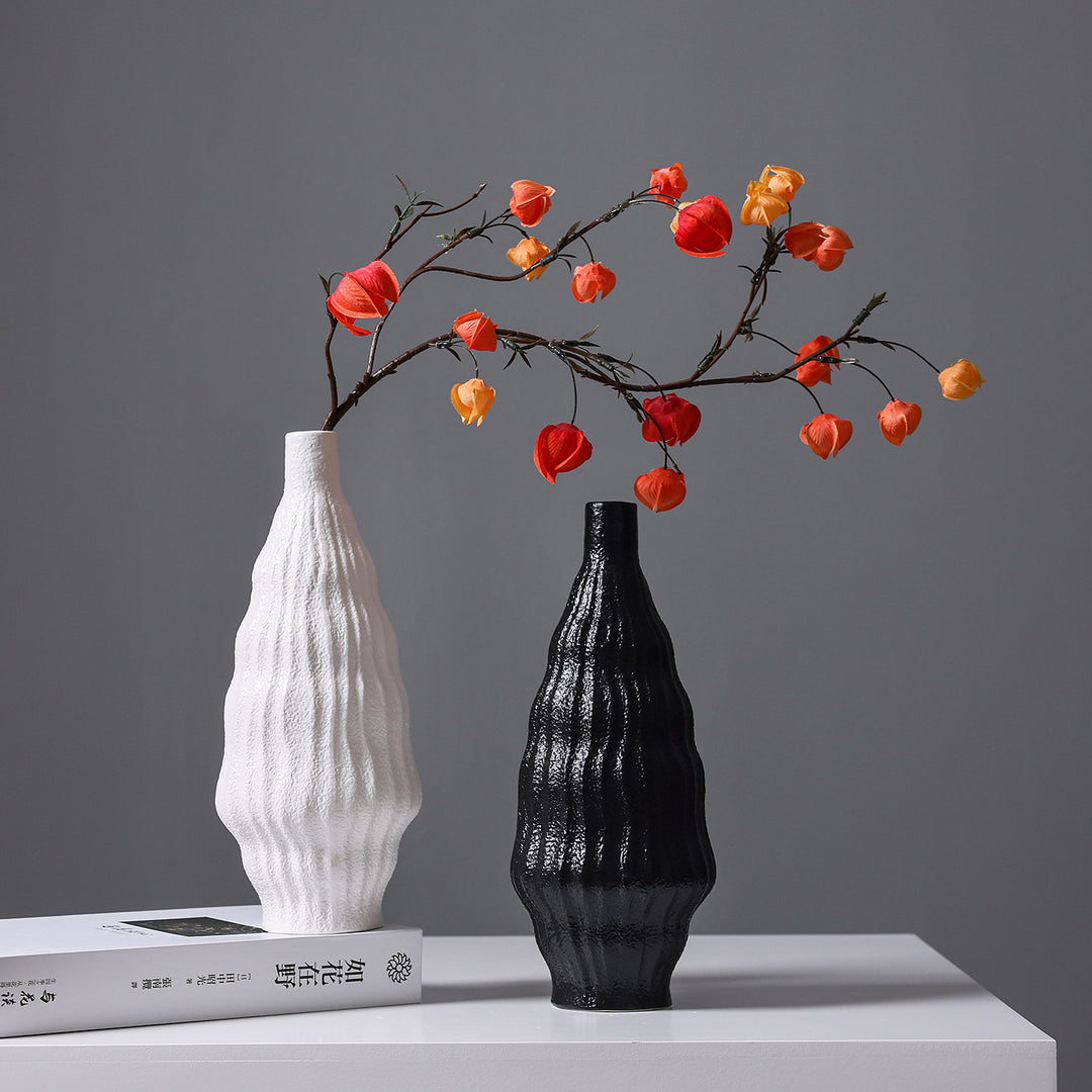 Scandinavian ceramic flower vase