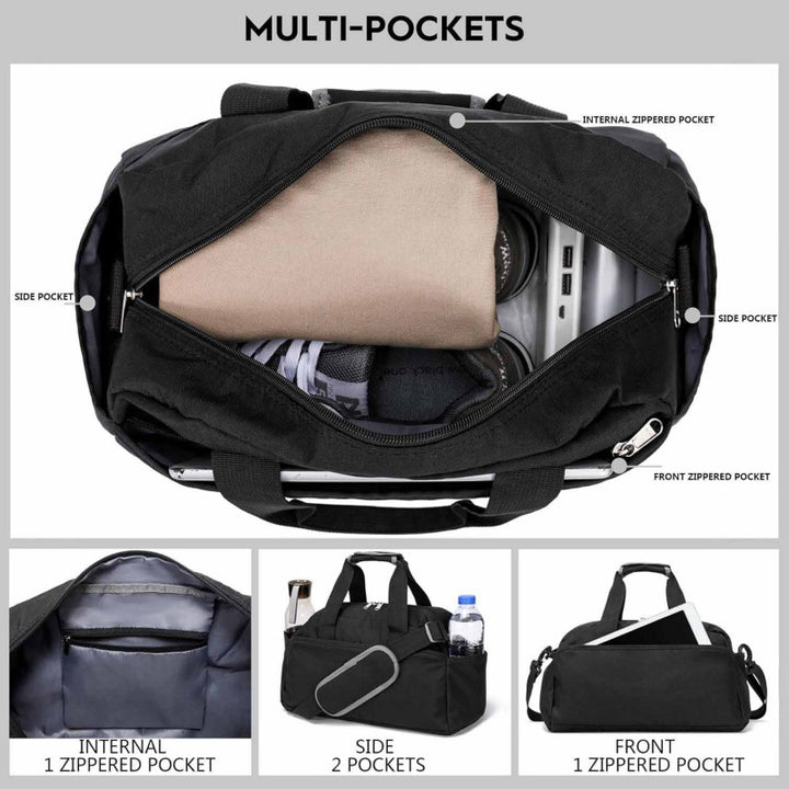 Sporty Travel Bag with Removable Shoulder Strap Kalsten