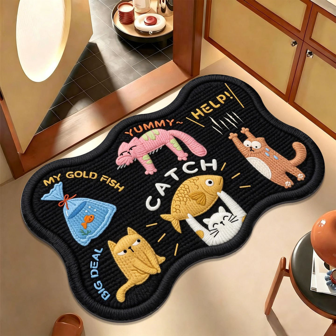 Playful Dog-Themed Area Mat