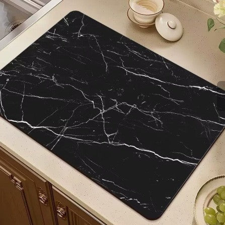 Stylish Marble Pattern Kitchen Mat Kalsten