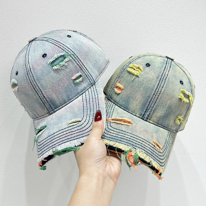 Women's Distressed Denim Baseball Cap Kalsten   1784084142
