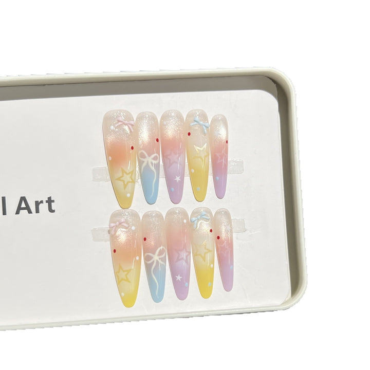 Decorative Stiletto Nail Tips Kalsten