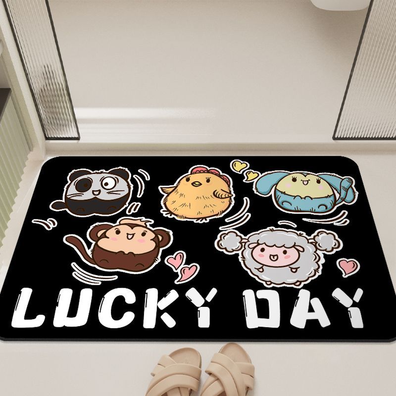 Cartoon-Inspired Bathroom Mat Kalsten