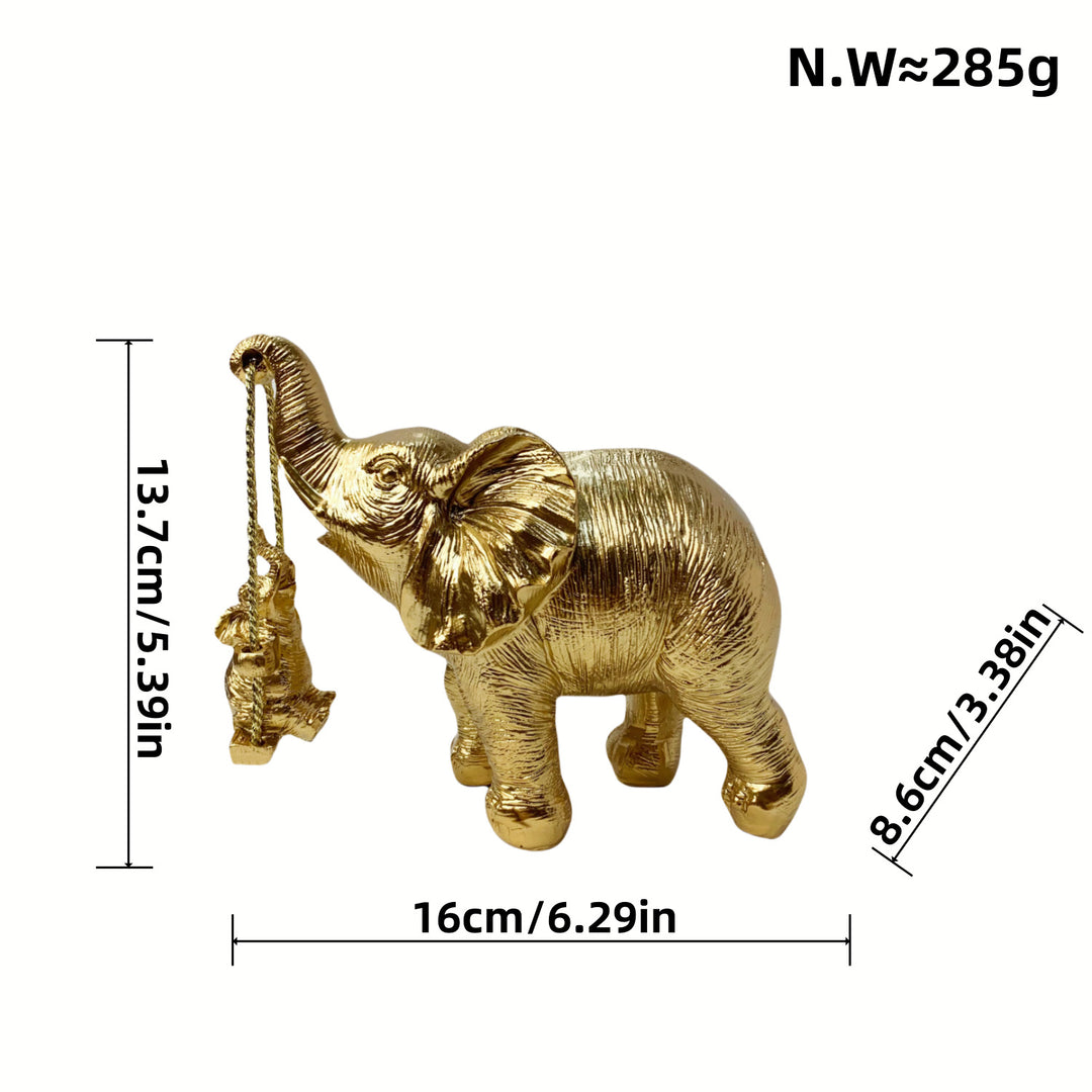 Decorative elephant figure with child Kalsten