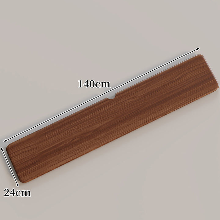Ergonomic Solid Wood Keyboard Palm Rest with Cable Notch