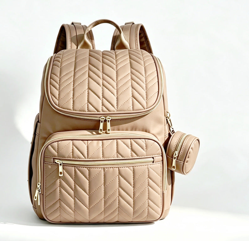 Elegant Multi-Functional Quilted Backpack Kalsten