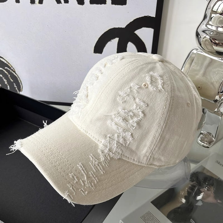 Women's Distressed Vintage-Inspired Baseball Cap Kalsten