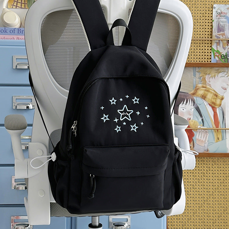 Cute Printed Star-Embellished Backpack Kalsten