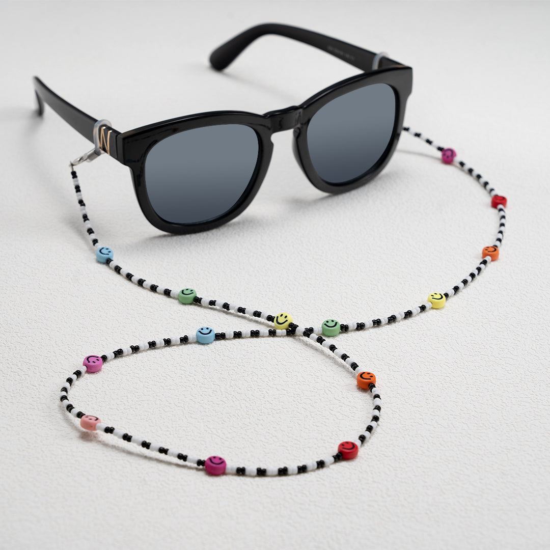 Colorful Beaded Smile Face Eyewear Chain Kalsten