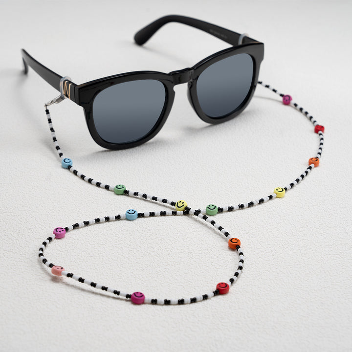Colorful Beaded Smile Face Eyewear Chain Kalsten