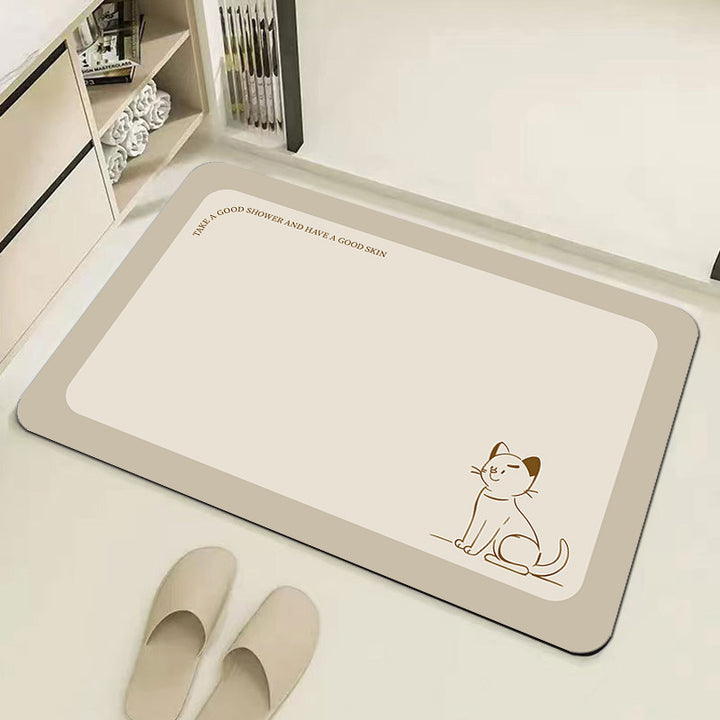 Cat-Themed Non-Slip Bath Mat Kalsten
