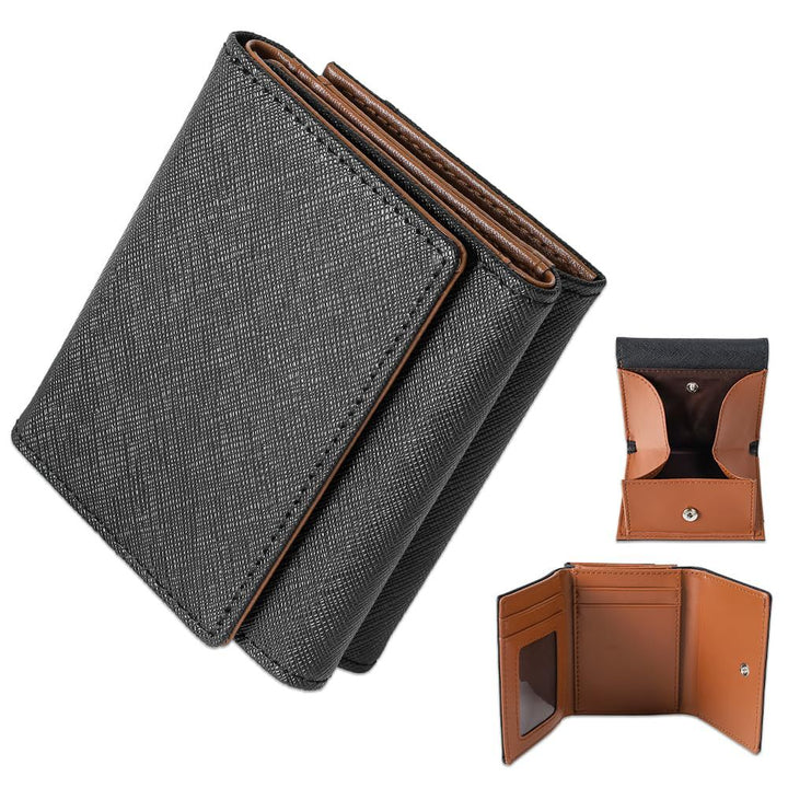 Compact Textured Leather Wallet Kalsten